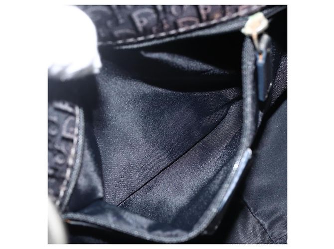 Borsa a Spalla in Tela Trotter Christian Dior Nera Argento Auth BSZ280SAV Nero - vista 19