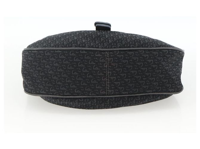 Borsa a Spalla in Tela Trotter Christian Dior Nera Argento Auth BSZ280SAV Nero - vista 9
