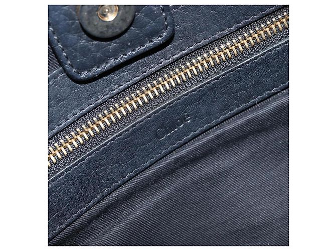 Chloé Borsa Tote in Pelle Nera e Oro Chloe Sally Auth BA10963 Nero D'oro - vista 15