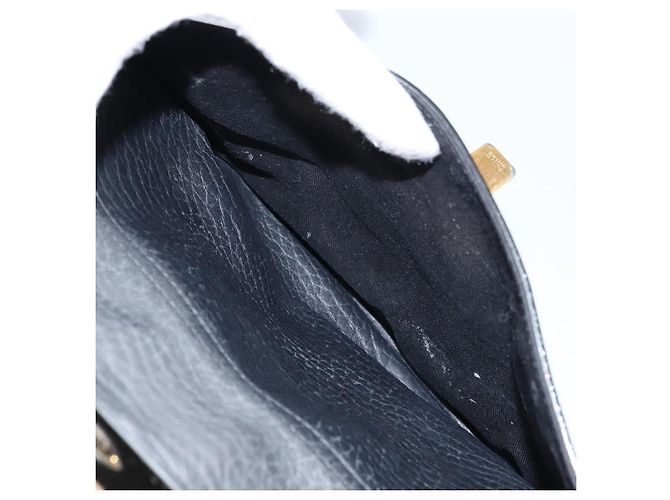 Chloé Borsa Tote in Pelle Nera e Oro Chloe Sally Auth BA10963 Nero D'oro - vista 21