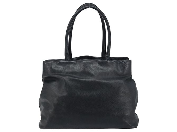 Chloé Borsa Tote in Pelle Nera e Oro Chloe Sally Auth BA10963 Nero D'oro - vista 3