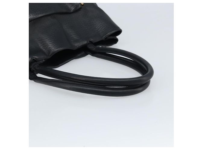 Chloé Borsa Tote in Pelle Nera e Oro Chloe Sally Auth BA10963 Nero D'oro - vista 7