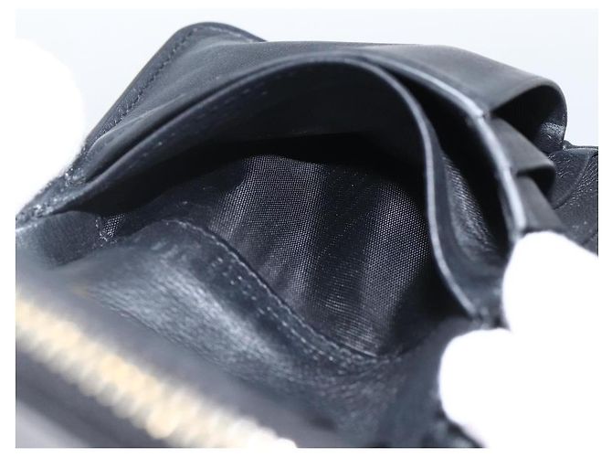 Portafoglio SAINT LAURENT Pelle Nera Oro Auth bs33776 Nero D'oro - vista 17