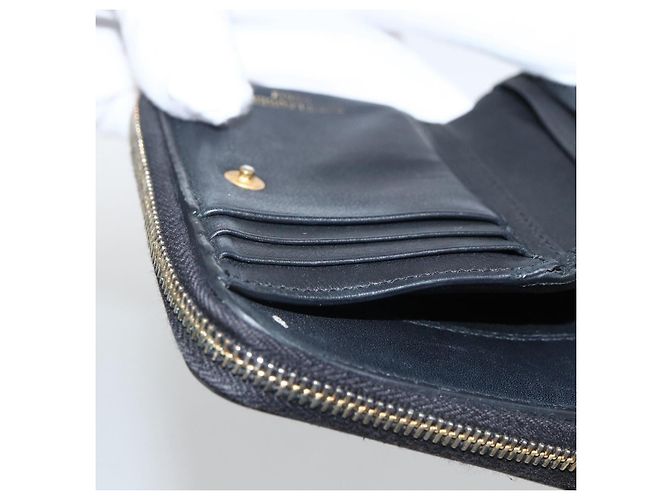 Portafoglio SAINT LAURENT Pelle Nera Oro Auth bs33776 Nero D'oro - vista 18