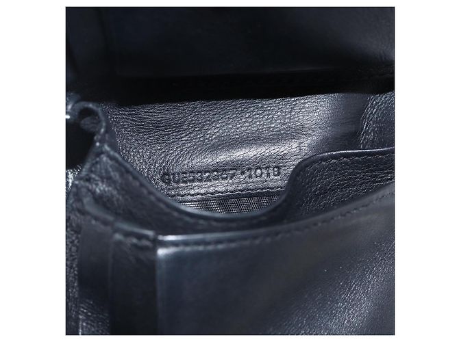 Portafoglio SAINT LAURENT Pelle Nera Oro Auth bs33776 Nero D'oro - vista 21