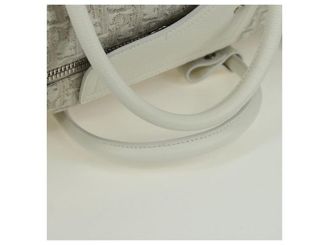 Borsa Boston in tela Trotter Christian Dior 2 in 1 Bianca Auth LNZ433SM - vista 7