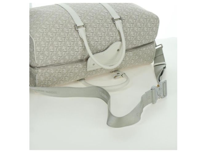 Borsa Boston in tela Trotter Christian Dior 2 in 1 Bianca Auth LNZ433SM - vista 9