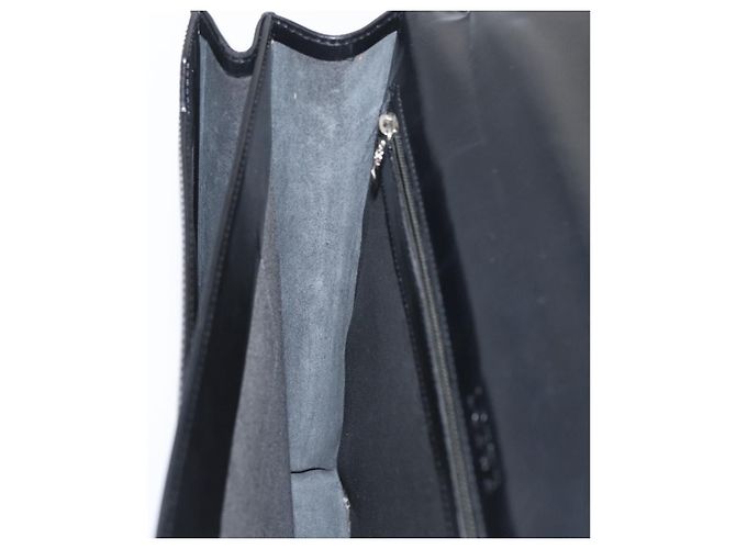 LOEWE Borsa da lavoro Anagram Pelle Nera Argento Auth bs33809 Nero - vista 21