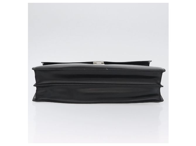 LOEWE Borsa da lavoro Anagram Pelle Nera Argento Auth bs33809 Nero - vista 5