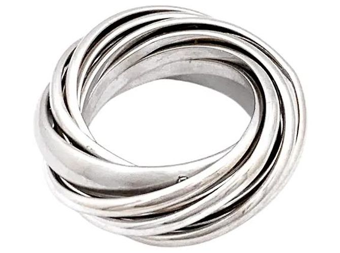 Pomellato Ring, "Tausend Kreise", Weißgold. - Ansicht 4