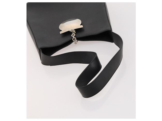Borsa Salvatore Ferragamo in pelle nylon 4 pezzi Nero Beige Bianco Auth mr2116 - vista 11