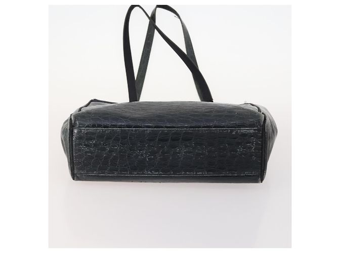 Borsa Salvatore Ferragamo in pelle nylon 4 pezzi Nero Beige Bianco Auth mr2116 - vista 6