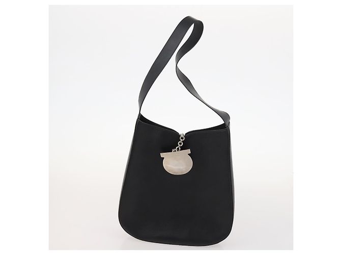 Borsa Salvatore Ferragamo in pelle nylon 4 pezzi Nero Beige Bianco Auth mr2116 - vista 8