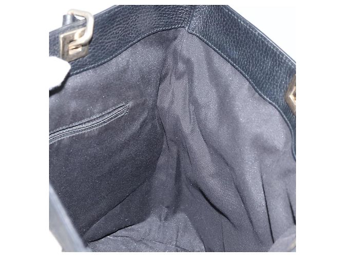 Borsa Tote GG Canvas Gucci Nera Oro 272377 Auth ka2892 Nero D'oro - vista 17