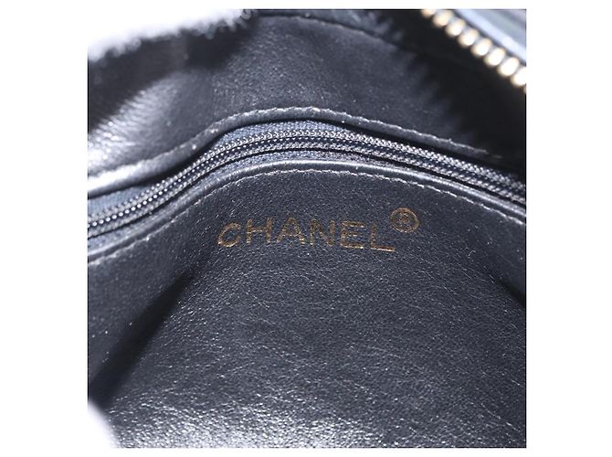 Borsa a Spalla CHANEL Velluto Nero Oro CC Auth ARZ008SAV D'oro - vista 16