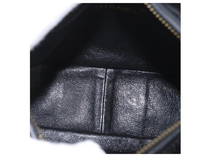 Borsa a Spalla CHANEL Velluto Nero Oro CC Auth ARZ008SAV D'oro - vista 17