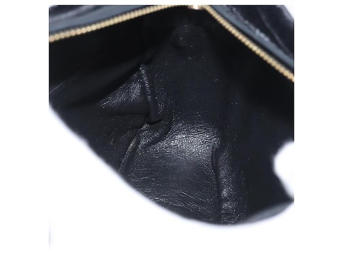 Borsa a Spalla CHANEL Velluto Nero Oro CC Auth ARZ008SAV D'oro - vista 18