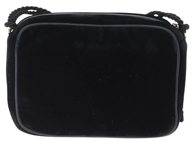 Borsa a Spalla CHANEL Velluto Nero Oro CC Auth ARZ008SAV D'oro - vista 3