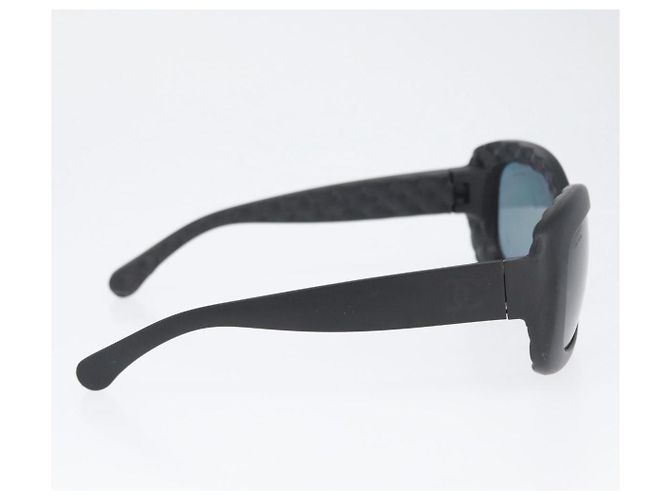 Gafas de sol CHANEL de plástico Negro CC Auth ka2963 - vista 7