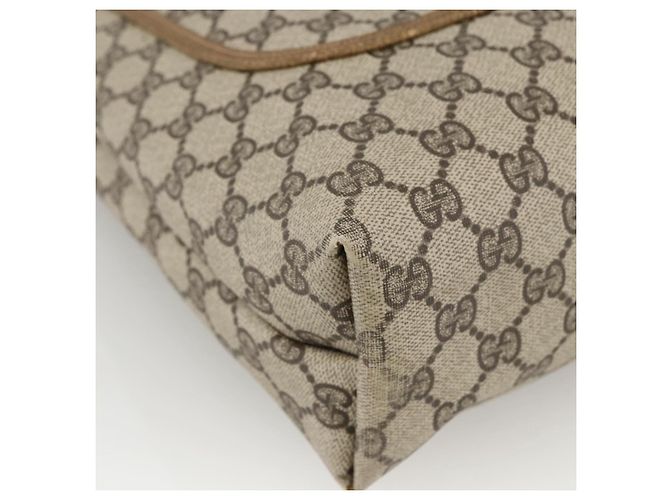 Sac tote en PVC beige GG Supreme Web Sherry Line de GUCCI Auth ep13605 - vue 11