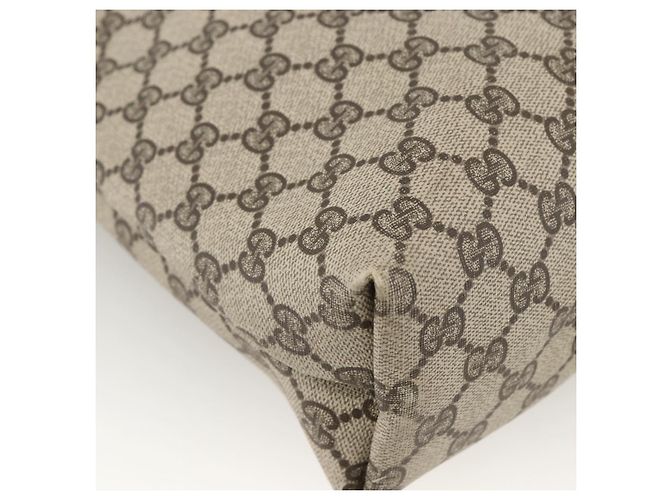 Sac tote en PVC beige GG Supreme Web Sherry Line de GUCCI Auth ep13605 - vue 13