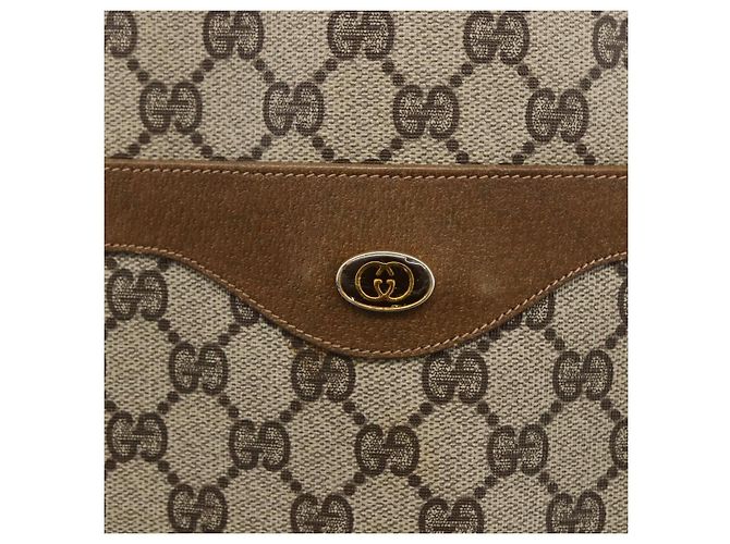 Sac tote en PVC beige GG Supreme Web Sherry Line de GUCCI Auth ep13605 - vue 14