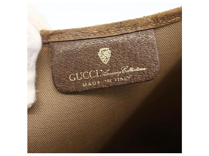 Sac tote en PVC beige GG Supreme Web Sherry Line de GUCCI Auth ep13605 - vue 15