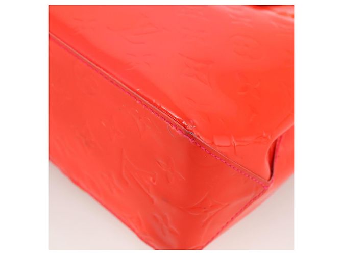 LOUIS VUITTON Borsa Reade PM Monogram Vernis Fluo Rosa Arancio M91903 Auth 173366A Arancione - vista 15