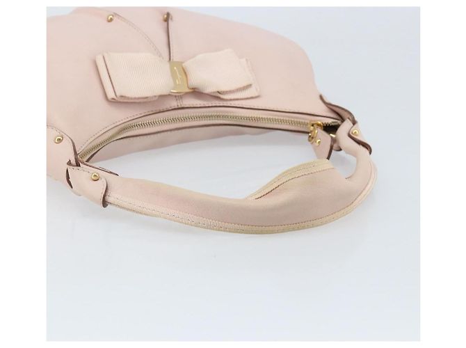 Borsa a Spalla Salvatore Ferragamo in Pelle Rosa Oro Auth ka3027 D'oro - vista 7