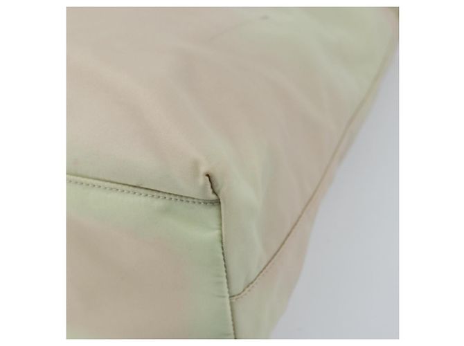 Borsa a Spalla PRADA Nylon Avorio Argento Autentica 173830 Crudo - vista 10