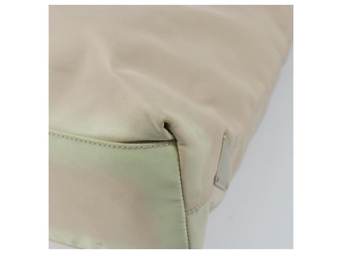 Borsa a Spalla PRADA Nylon Avorio Argento Autentica 173830 Crudo - vista 12