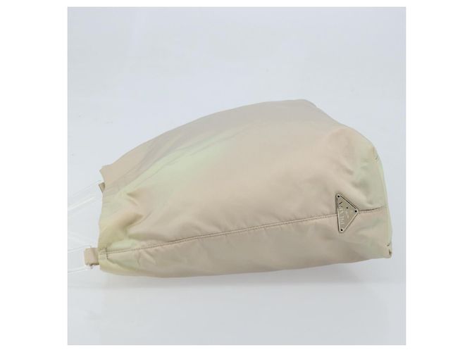Borsa a Spalla PRADA Nylon Avorio Argento Autentica 173830 Crudo - vista 5