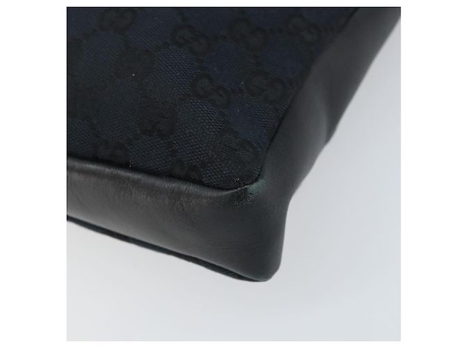 Borsa a mano in tela GG Gucci Nera Oro 001 4033 Auth 173867 Nero D'oro - vista 10