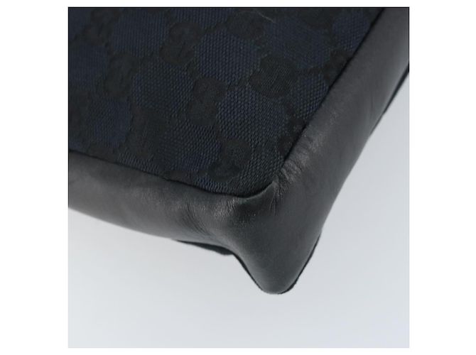 Borsa a mano in tela GG Gucci Nera Oro 001 4033 Auth 173867 Nero D'oro - vista 11