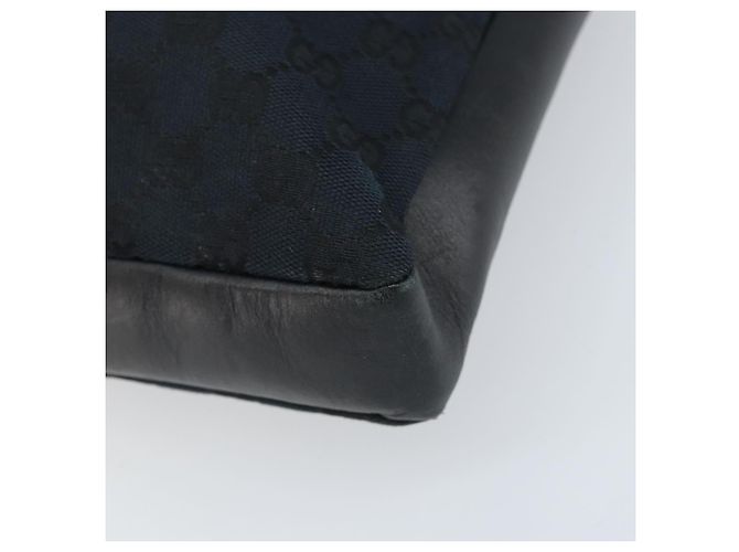 Borsa a mano in tela GG Gucci Nera Oro 001 4033 Auth 173867 Nero D'oro - vista 12
