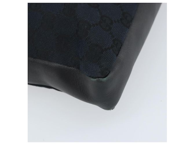Borsa a mano in tela GG Gucci Nera Oro 001 4033 Auth 173867 Nero D'oro - vista 13