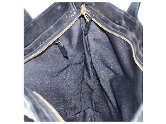 Borsa a mano in tela GG Gucci Nera Oro 001 4033 Auth 173867 Nero D'oro - vista 18