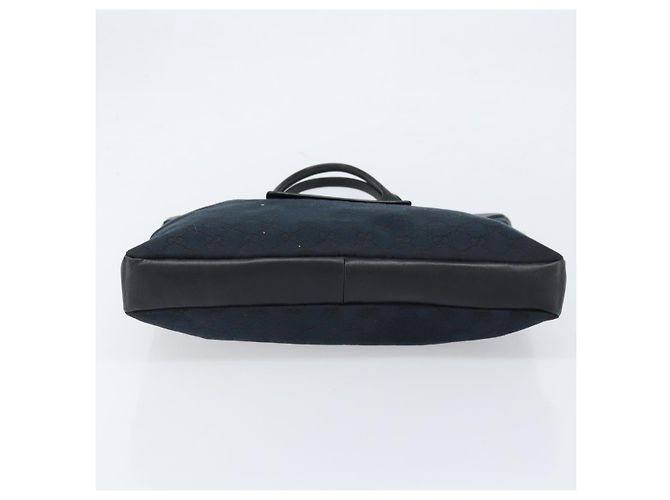Borsa a mano in tela GG Gucci Nera Oro 001 4033 Auth 173867 Nero D'oro - vista 9