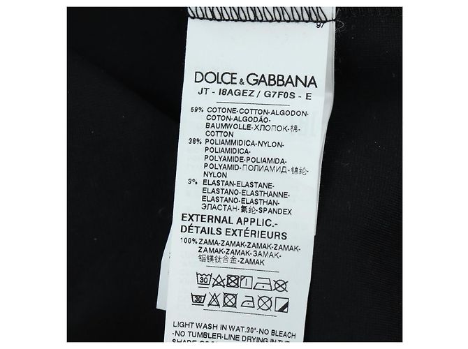 Dolce & Gabbana DOLCE&GABBANA D&G ~ Camiseta Jujutsu Kaisen de algodón negro Auth 167064SM - vista 13