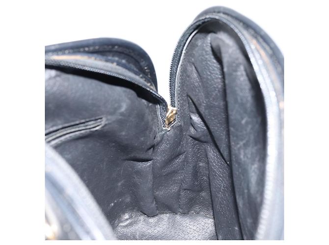 Céline Borsa a mano CELINE in pelle nera e oro Auth 166992 Nero D'oro - vista 20
