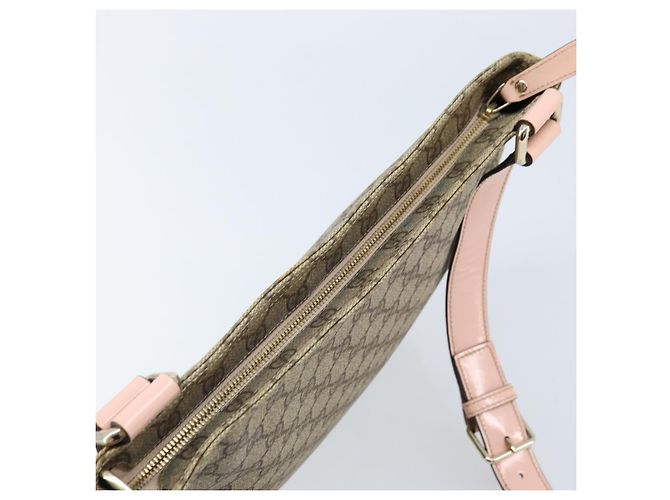 Borsa a Spalla GG Supreme in PVC Beige Argento di GUCCI 201446 Auth ki6557 - vista 6
