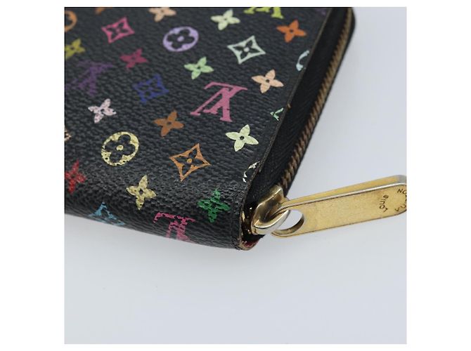 Louis Vuitton Cartera Zippy Monograma Multicolor Negro M60243 LV Auth bs33783 - vista 15