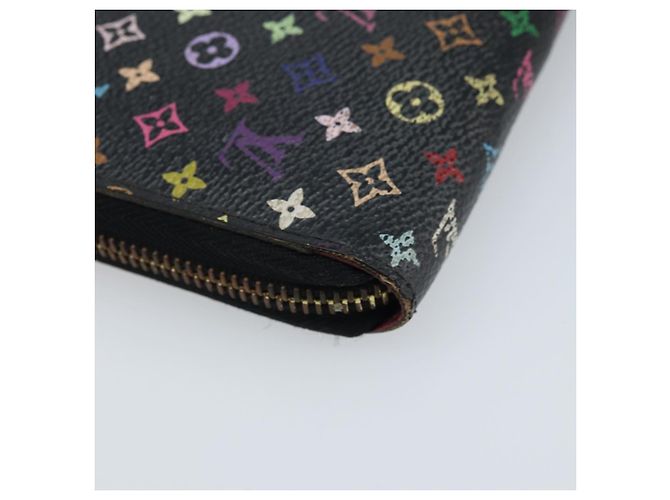 Louis Vuitton Cartera Zippy Monograma Multicolor Negro M60243 LV Auth bs33783 - vista 16