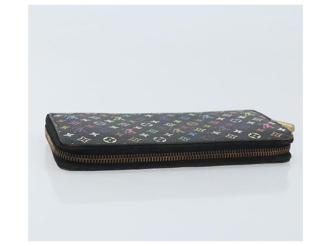 Louis Vuitton Cartera Zippy Monograma Multicolor Negro M60243 LV Auth bs33783 - vista 5