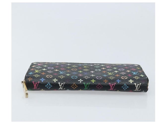 Louis Vuitton Cartera Zippy Monograma Multicolor Negro M60243 LV Auth bs33783 - vista 6