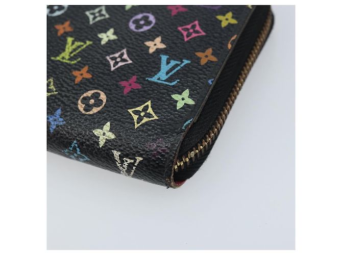 Louis Vuitton Cartera Zippy Monograma Multicolor Negro M60243 LV Auth bs33783 - vista 7