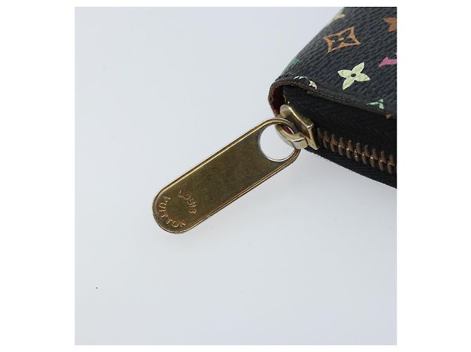 Louis Vuitton Cartera Zippy Monograma Multicolor Negro M60243 LV Auth bs33783 - vista 8