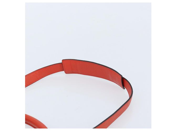 Céline Bolso Trapeze de cuero 2 en 1 rojo plata Auth BA11130 Roja - vista 10