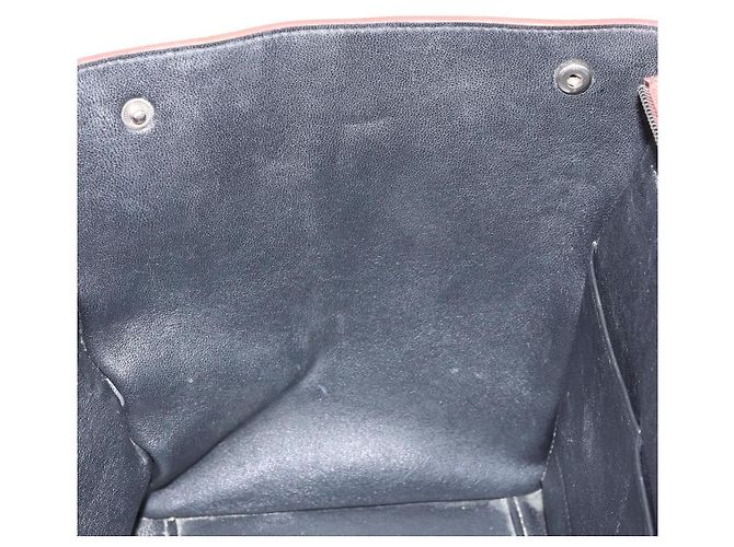 Céline Bolso Trapeze de cuero 2 en 1 rojo plata Auth BA11130 Roja - vista 23