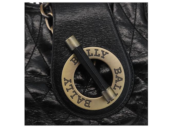BALLY Tote Bag Leder Schwarz Auth 160786 - Ansicht 15